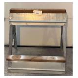 Metal and Wood Sawhorse