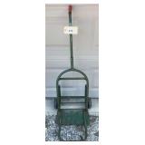 Green Metal Two-Wheel Hand Truck with Extendable Handle