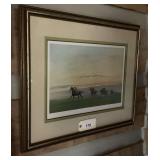 Framed Equestrian Landscape Print