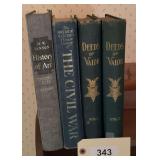Assorted Hardcover Books Including History of Art and Deeds of Valor Volumes 1 and 2