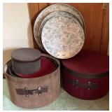 Round Nesting Storage Hat Boxes