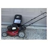 Craftsman Walk-Behind Lawn Mower with Dust-Blocker Grass Bag