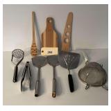 Assorted Kitchen Utensils and Cutting Board Lot
