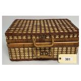 Wicker Picnic Basket Set with Service for Four