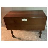 Wooden Drop Leaf Table with Turned Legs