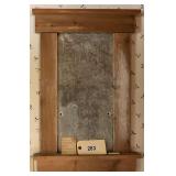 Framed Slate Writing Board with Wooden Trim