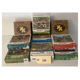 Assorted Americana Collection and RoseArt 500-Piece Jigsaw Puzzles