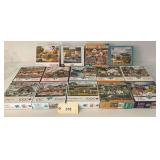 Lot of Charles Wysocki 1000-Piece Jigsaw Puzzles