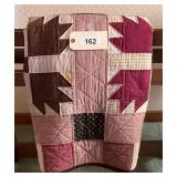 Handmade Quilt with Bear Paw and Patchwork Pattern