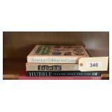 Assorted Hardcover Book Lot Including American Folklore and Legend and Hubble Imaging Space and Time