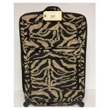 Stanton 30' Rolling Luggage Suitcase with Zebra Print Pattern