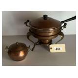 Copper Chafing Dish Set with Stand and Burner