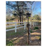 Two Assorted Bird Feeders