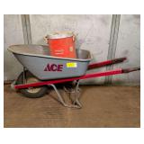 ACE Wheelbarrow with Rubbermaid Water Cooler