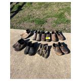 Assorted Footwear Including Hey Dude and Merrell Shoes