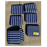 Navy and White Curtain Panels