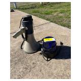 RadioShack Bullhorn and Compact Blue Siren