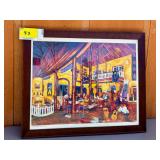 The Taos Inn Lobby Framed Print by D. Marie
