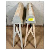 Pair of Metal Sawhorse Stands