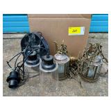 Assorted Hanging Light Fixtures and Pendant Lights