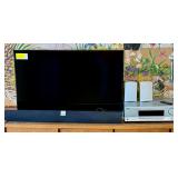 VIZIO E420i-B0 42 inch TV, JVC RX-8032V Audio/Video Control Receiver, Speakers, and VIZIO Soundbar