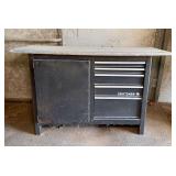 Craftsman Metal Work Bench with Cabinet and Drawers