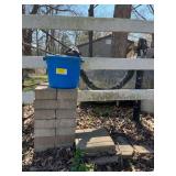 Lot of Concrete Blocks and Composting Equipment