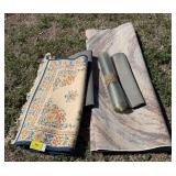 Assorted Area Rugs, Accent Rugs and Clear Protective Rug Mat