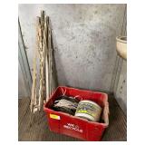 Lot of Fence Posts and Equi-Tape 7/8 Electric Fence Tape