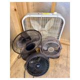 Assorted Electric Fans- Quantity of 4