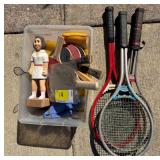 Tennis and Table Tennis Equipment Assortment