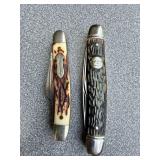 Schrade Uncle Henry 807UH and Crown Shield Folding Pocket Knives