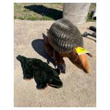 Plush Armadillo and Alligator Toys