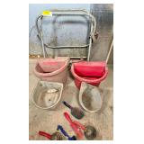 Dura-Mate Automatic Waterer with Buckets and Grooming Tools