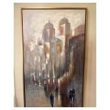 Zuhaus 'The City Canvas' Framed Architectural Oil Painting