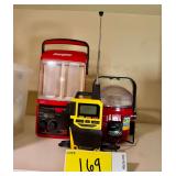 Assorted Emergency Weather Radios and Area Lamps Including Energizer, La Crosse, and Dorcy