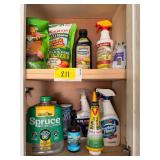 Assorted Lot of Household Cleaning Supplies, Fertilizers, and Pest Control Products
