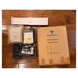 Vaunn Bed Assist Rail, Intelec TENS Unit in Case with Neurostimulation Electrodes, and Plastic Organizer Tray