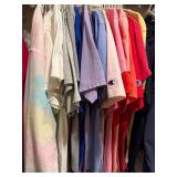 Large Assortment of Branded and Graphic T-Shirts and Sweatshirts