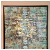 Large 40 x 40 Gamble Home Furnishings 3953B Framed Abstract Canvas Art 40 x 40