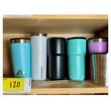 Assorted Insulated Stainless Steel Tumblers and Straws Set