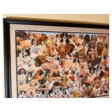 Framed Puppy Jigsaw Puzzle Wall Art