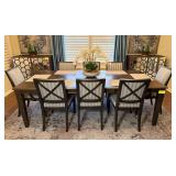 Dining Room Table and 8 Chairs Set