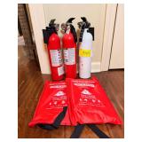 Kidde Fire Extinguishers and Mondoshop Fire Blankets Assortment