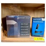 Netgear Nighthawk RS500 WiFi 7 Tri-Band Router and A8000 AXE3000 WiFi USB Adapter Lot
