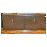 Bassett Furniture Wood Media Credenza with American Security Safe