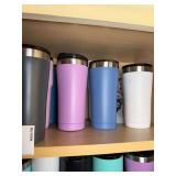 Assorted Stainless Steel Tumblers and Travel Mugs
