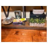 Decorative Home Goods, Books, and Storage Boxes