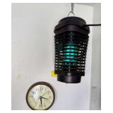Sterling & Noble Wall Clock with Temperature and Humidity Gauges and Electronic Bug Zapper