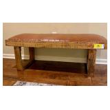 Signature Design by Ashley Upholstered Wooden Bench